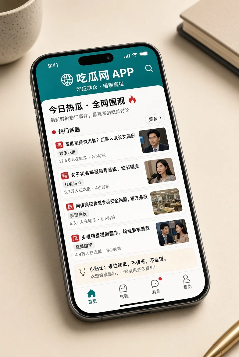 吃瓜网APP视觉导览